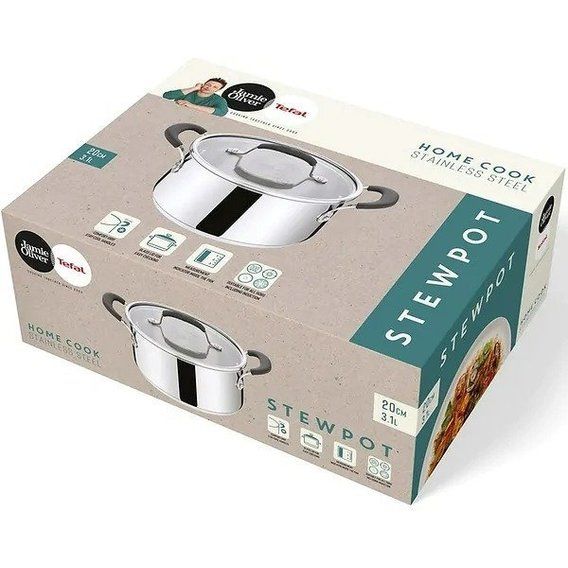 TEFAL  ŠERPA SA POKLOPCEM 20cm E3184455 JAMIE OLIVER